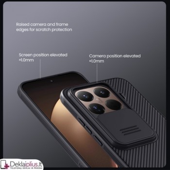 Nillkin Camshield dėklas su kameros apsauga - juodas (Xiaomi 15T Pro) Nillkin Camshield dėklas su kameros apsauga - juodas (Xiaomi 15T Pro)